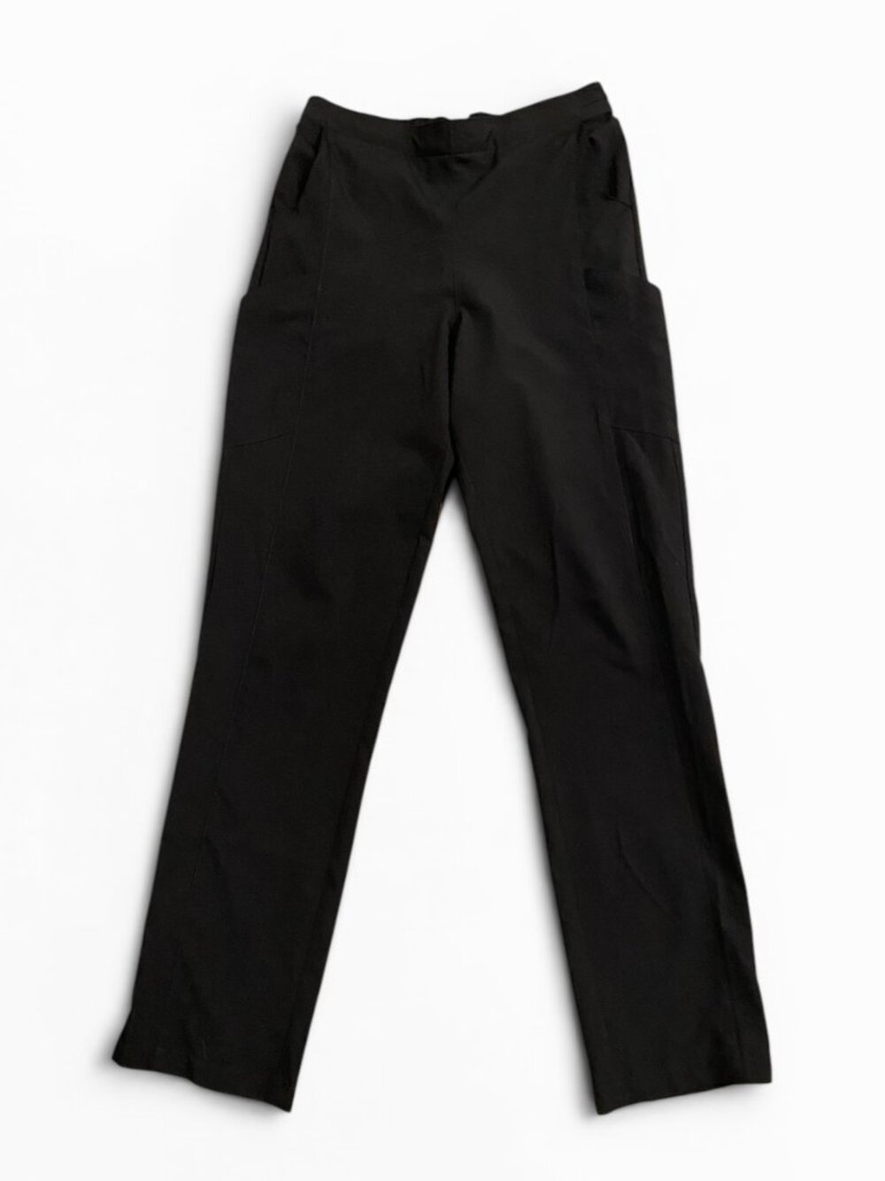 Like New WonderWink W123 Flat Front Cargo Scrub Pants Small Tall Black